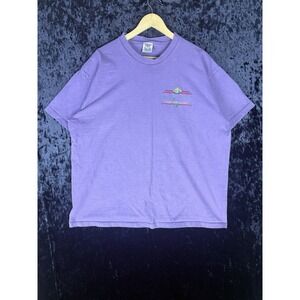 Vintage Vail Colorado T Shirt Mens XL Purple Short Sleeve
